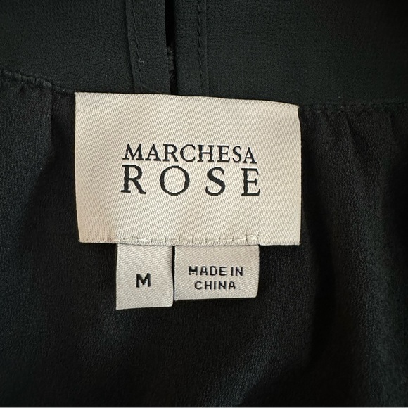 MARCHESA ROSE / Lace Shoulder Blouse / Black / Medium - Picture 9 of 9